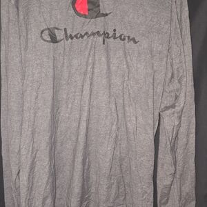 Champion Gray Long Sleeve Men's Shirt